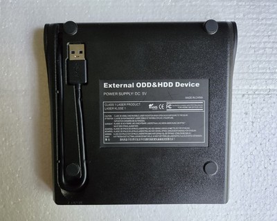 External ODD & HDD Device Tested Class 1 Laser Product  