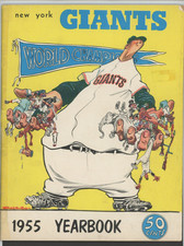 1955 New York Giants Yearbook TAPED BINDING *Filler* 1954 Champions (4)