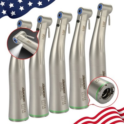 1-5 Dental Implant Handpiece 20:1 Contra Angle Surgical Low Speed Fiber Optic UD
