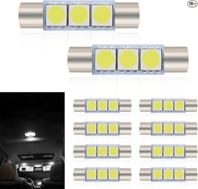 10-Pack 28mm LED Light, 180-Degree Super Bright No-Delay Reading and Makeup Ligh