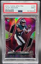 2020 Spectra JALEN REAGOR Neon Pink refractor Rookie Card /125 PSA 9. rookie card picture