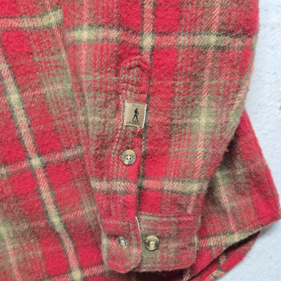 Camisa a cuadros Royal Robbins mezcla de lana botones para hombre talla XL Foto 2 de 4