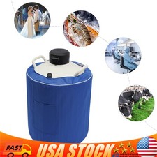 30L Liquid Nitrogen Tank Cryogenic Dewar Container Semen Tank Biomedical 7.93gal