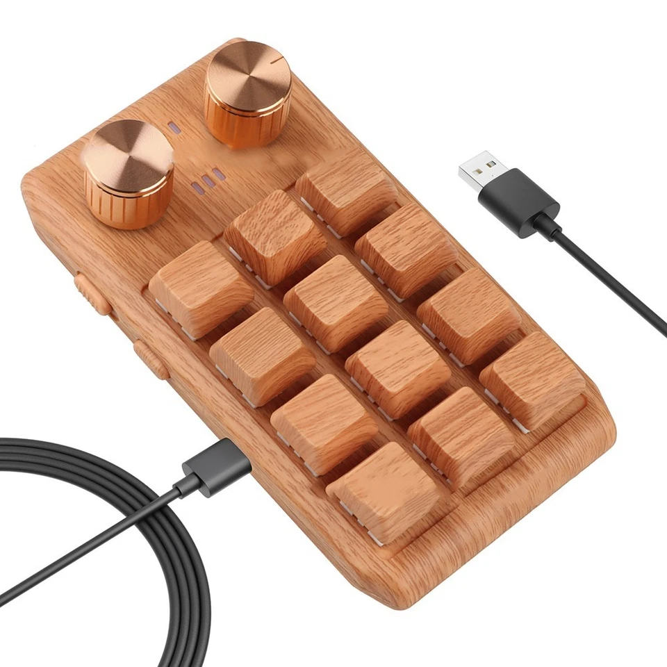 Innovative Wood Grain Keypad Featuring Programmable Keys for Easy Access - Image 3 of 4