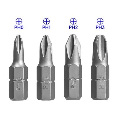 10Pcs PH1 PH2 PH3 Screwdriver Bit Set 25mm Long Magnetic Alloy Steel Tools