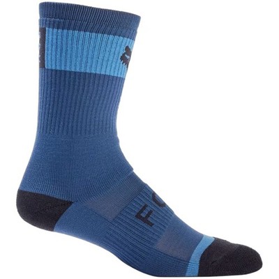 Fox Racing 24 Defend Sock 8'' Blue S/M High-Cushion MTB Socks