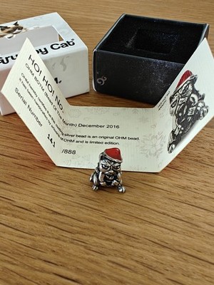 Ho! Ho! No! Grumpy Cat OHM BotM Dezember 2016 (Bead of the Month) Silber Charm