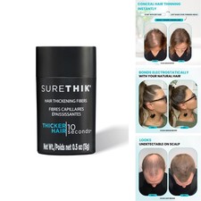 SURETHIK Hair Thickening Fibers Fill in Fine Thin Hair Light Brown 15g