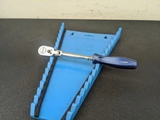 #bm695 Snap-on Tools 1/4" Drive Power Blue Flex Ratchet THLFD72MB Dual 80