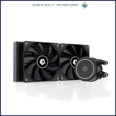 Efficient CPU Liquid Cooler with 240mm Radiator and Compatible Mounting Hardware