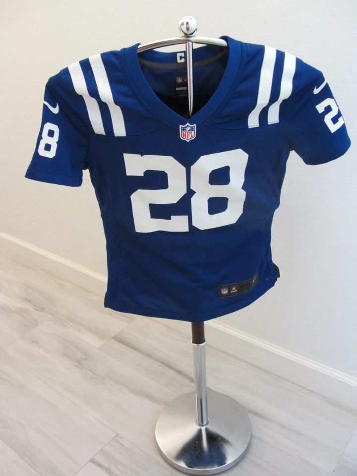 Camiseta Nike on Field J. Taylor, #28 Indianapolis Colts RB, tamanho. S, novo sem etiquetas $129 MSRP - Imagem 2 de 4