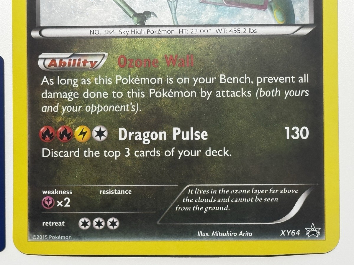EU Exclusive Rayquaza XY64 JUMBO Promo Lightly Played LP | eBay