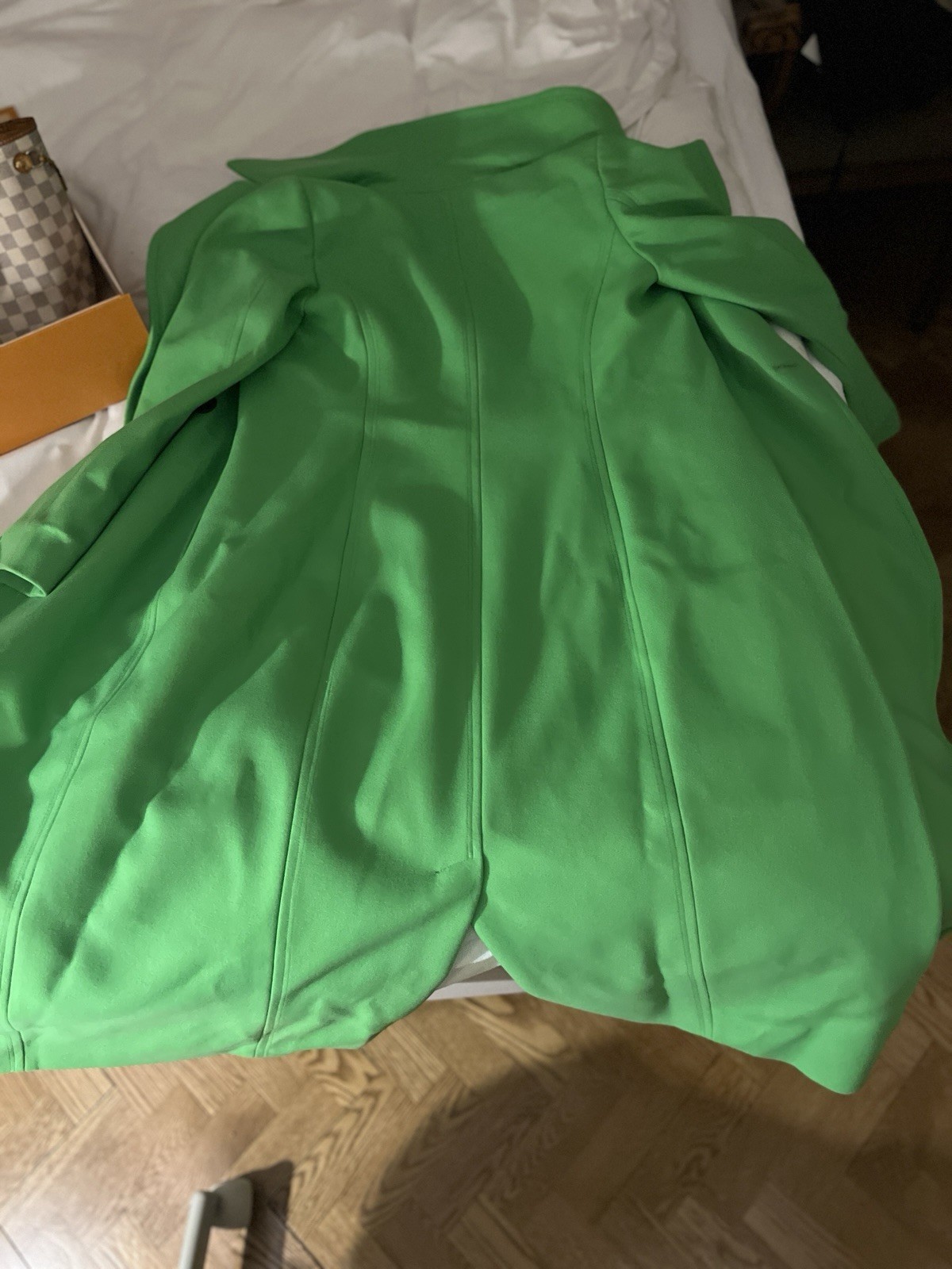 TED BAKER LONDON  Marlei Double-Breasted Wool-Blend Pea Coat - Green RRP Gbp 350 image 3