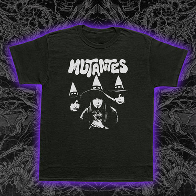 Os Mutantes Premium T-Shirt Witch Hat Portrait Tropicalia Psychedelic Rock S-5XL
