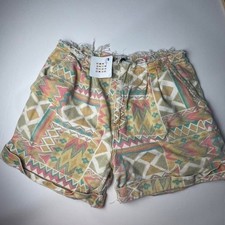 Vintage Wet Seal Aztec short size 9 frayed waistline, relaxed fit cuffs