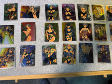 1997 Krome LETHAL STRIKE All-Chromium Complete Trading Card Set 1-35