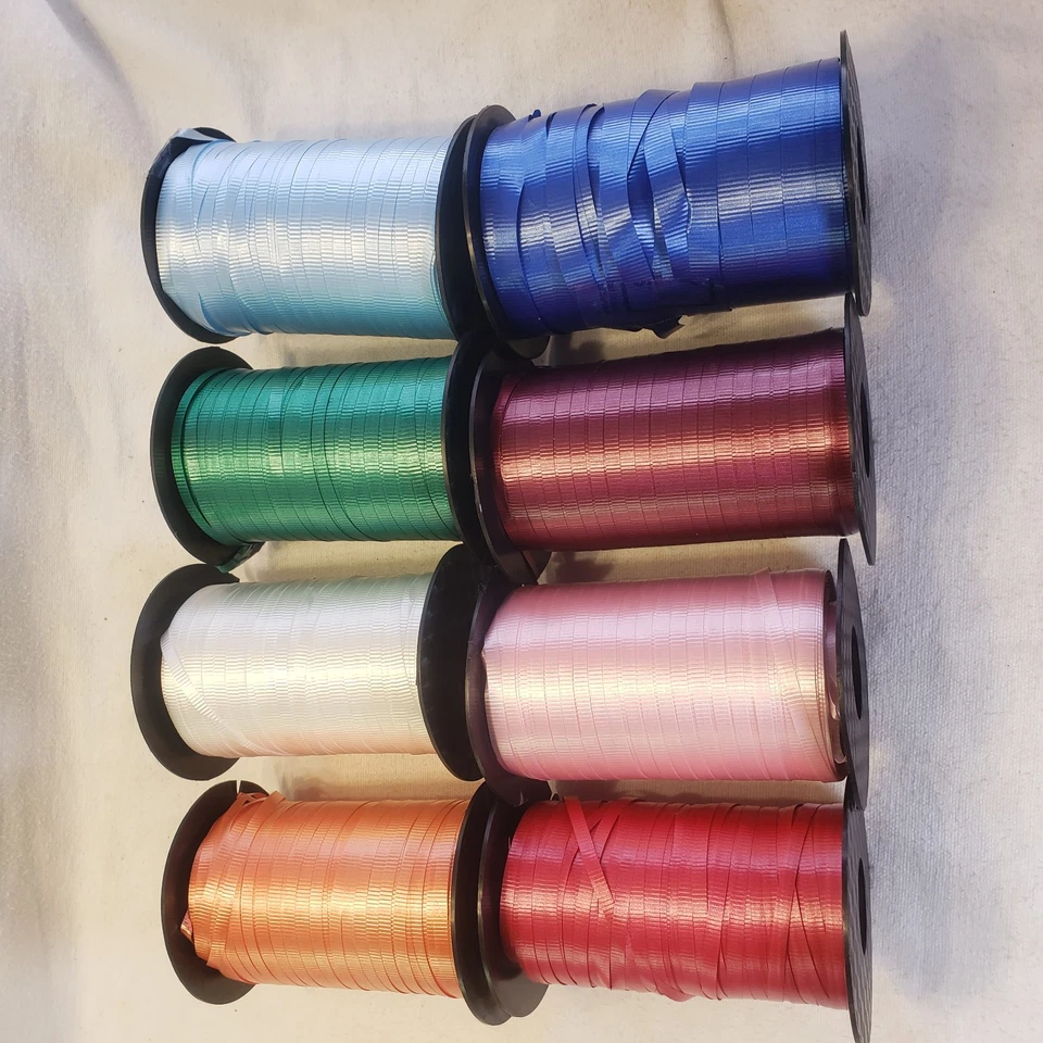 Lot of 23 Rolls of Gift - Craft - Bow - Curling Holiday Ribbon : Various Colors - Image 3 of 4