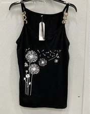 NWT SAUKOLE WOMEN LARGE BLACK TANK TOP