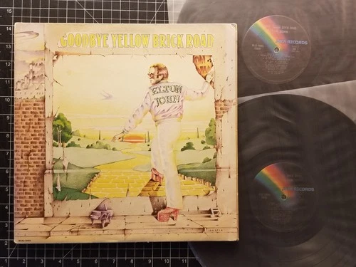 ELTON JOHN Goodbye Yellow Brick Road 2LP 1973 VG/VG+ 1ST PRESS Vinyl TAUPIN
