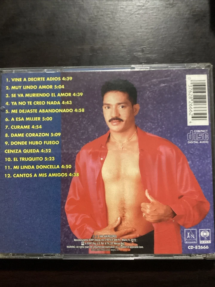 frank reyes Cd -vine a Decirte Adiós - J&N Records 1998 Foto 2 de 4