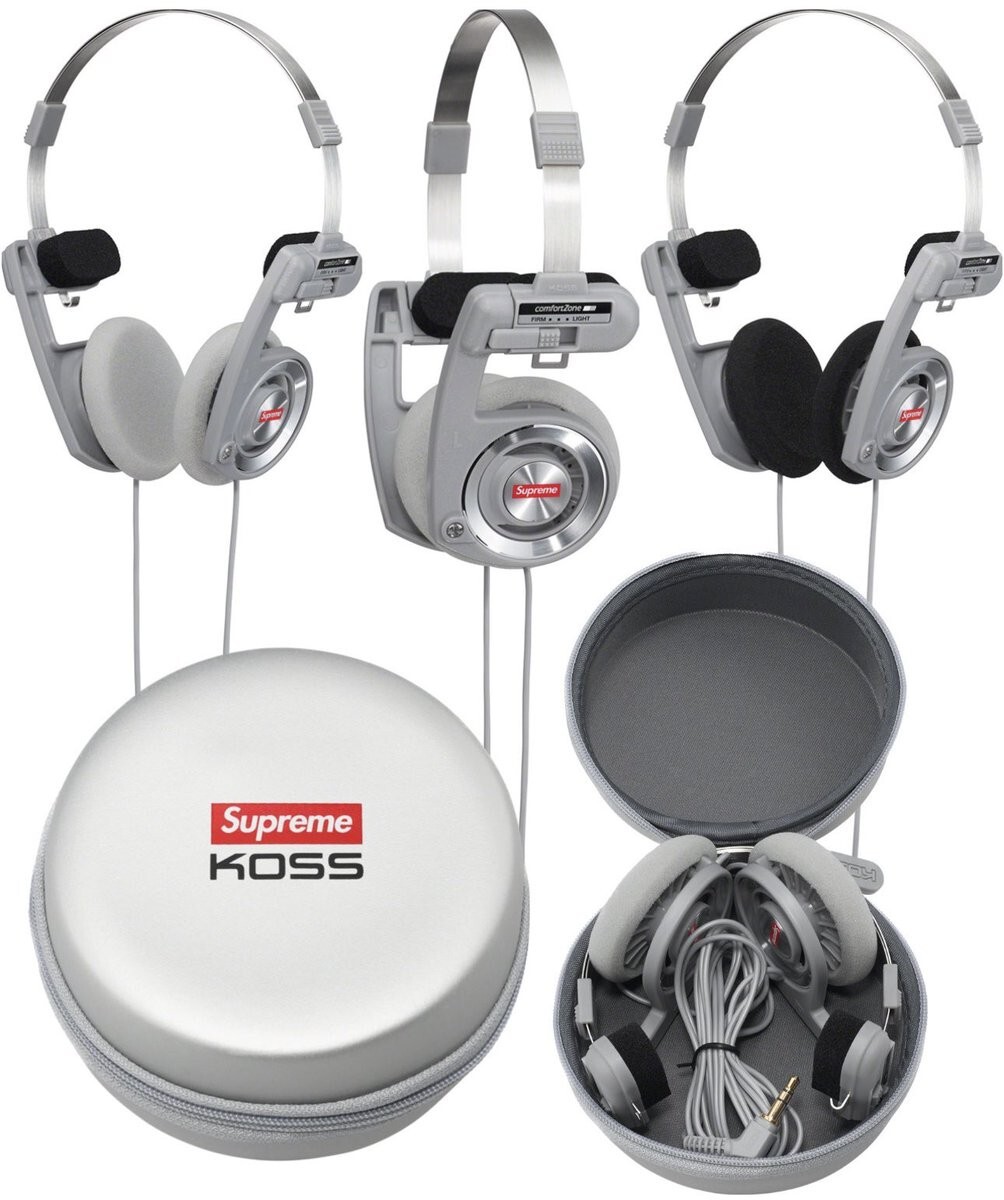 Supreme Koss PortaPro Headphones Silver | eBay