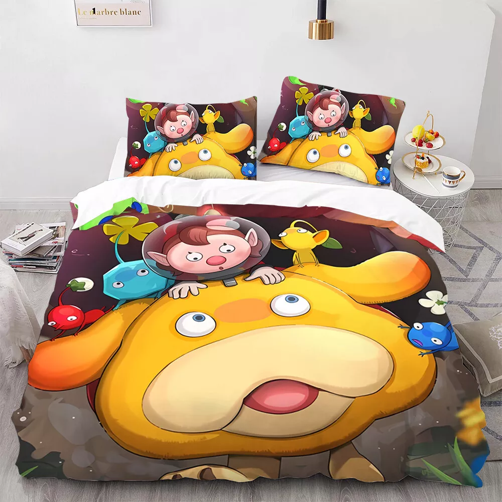 Pikmin Oatchi Dog Bedding Set Duvet Cover Sets Sheet Bedspreads pillowcase gift