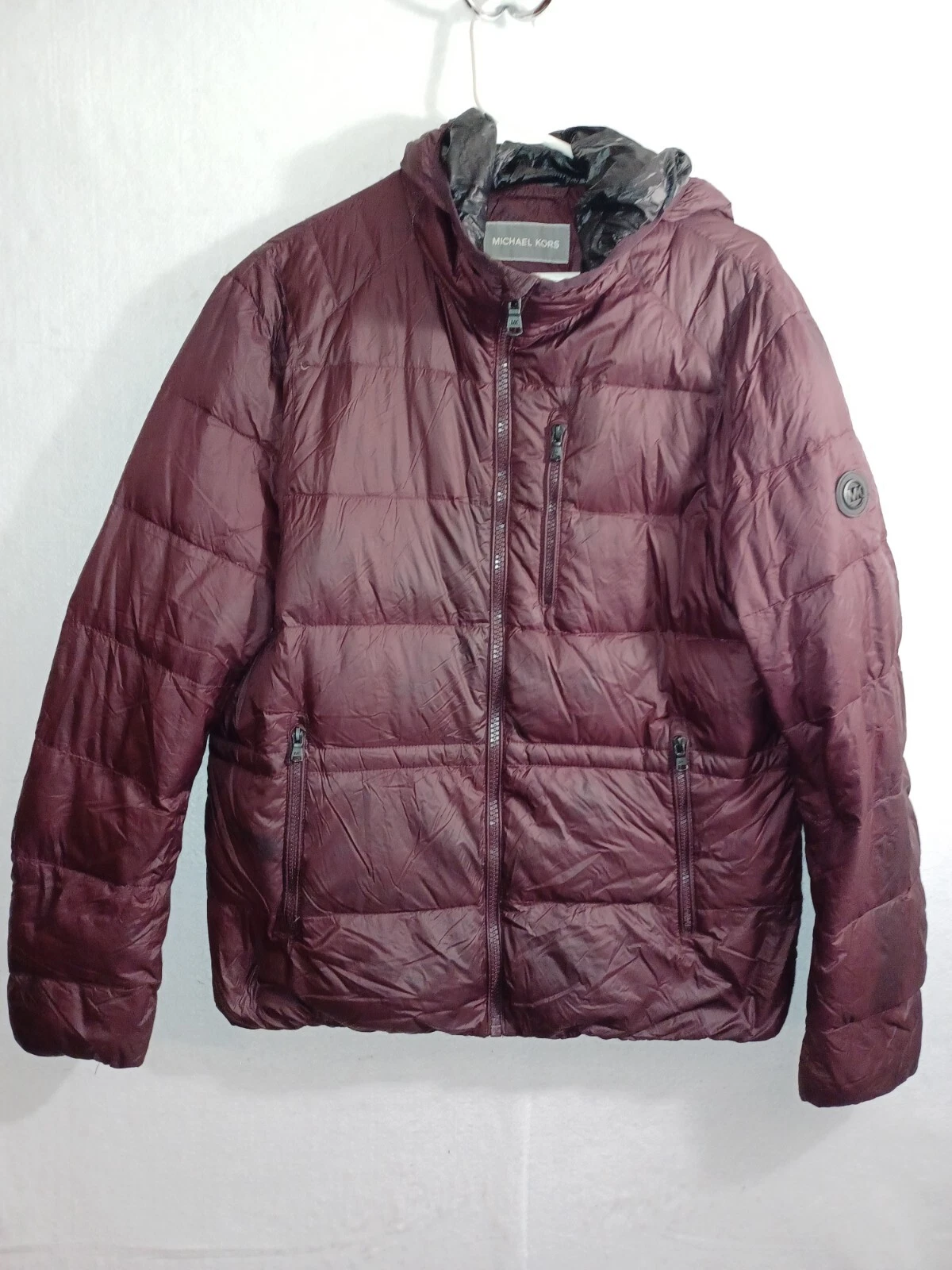 Piumino Michael Kors viola confezionabile medio caldo