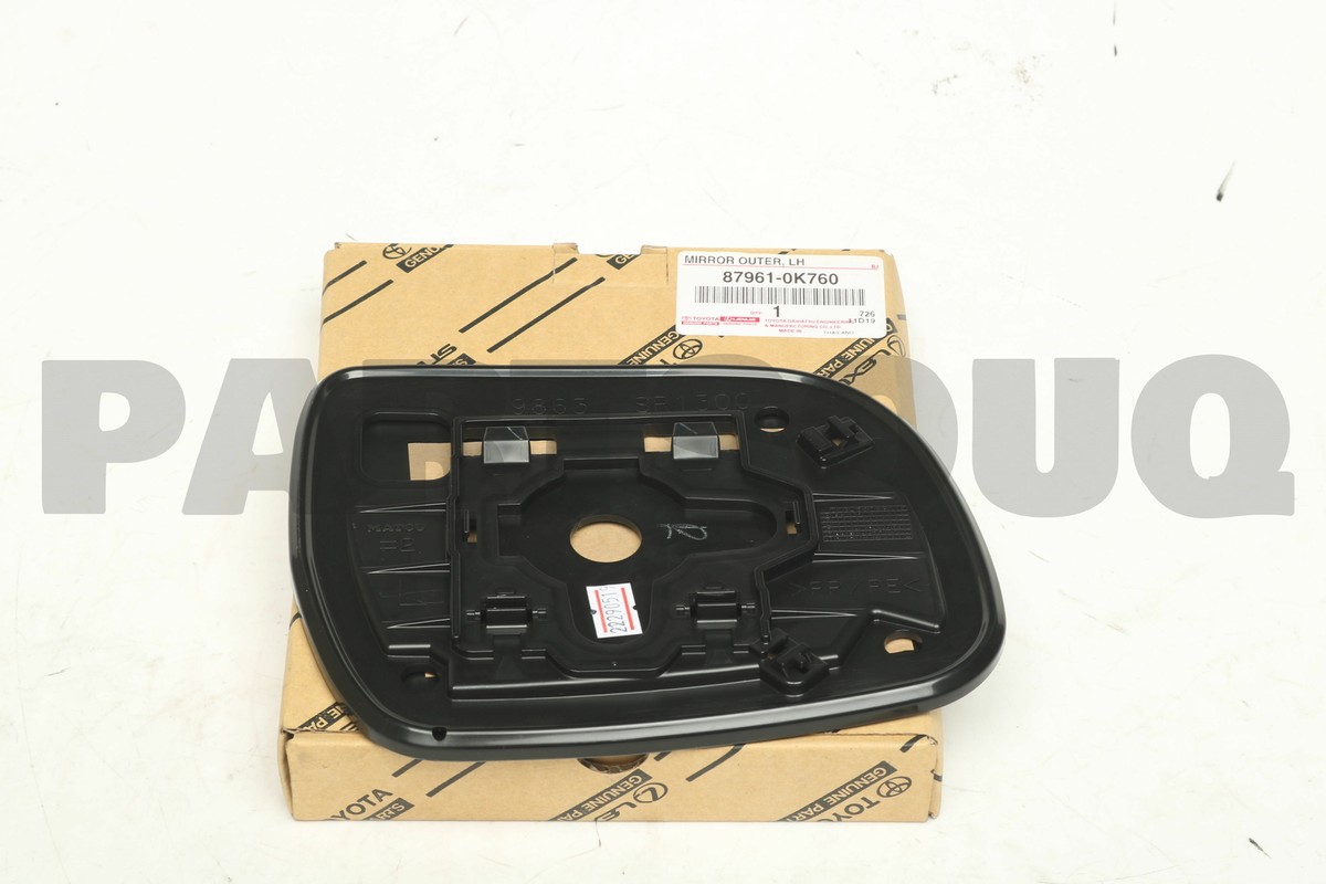 879610K760 Genuine Toyota MIRROR OUTER, LH 87961-0K760 | eBay