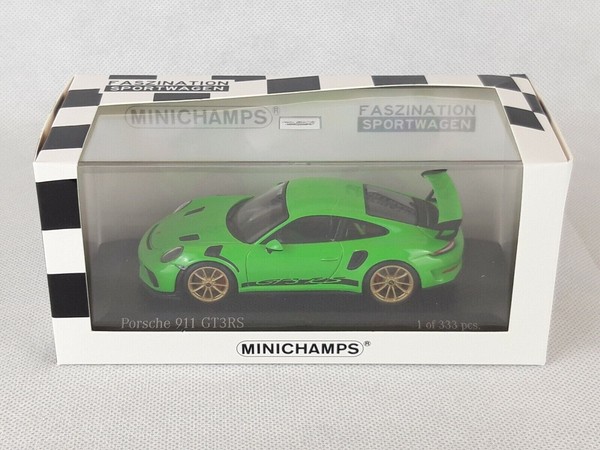 Porsche 911 991 Ii GT3 Rs Lizard Green Sportwagen 2018 Minichamps 1:43-image