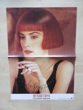Lara Flynn Boyle autograph signed 29x42 cm lobby card "The real bosses"