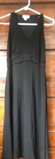Loft Black Sleeveless V neck Dress size 12