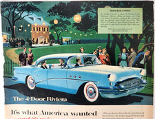 Buick Special Riviera Vintage 1955 Car Ad Magazine Print General Motors