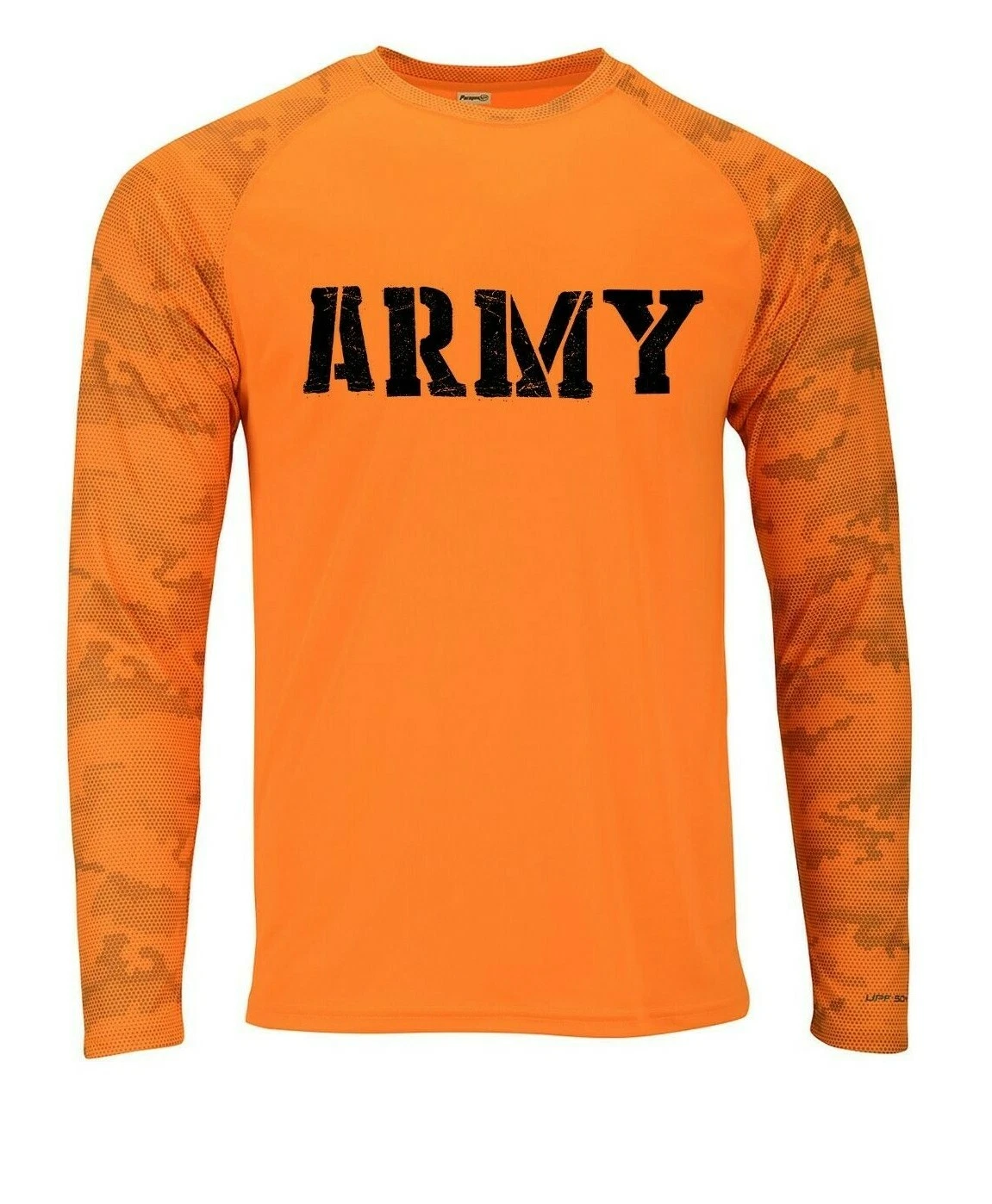 Army Fishing Boat Camo Camouflage Long Sleeve UPF 50 T-Shirt UV Protection