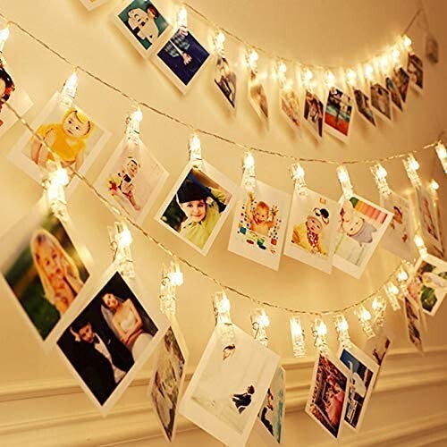 Kraaftsmit 10 Photo Clip Fairy Lights for Outdoor, Indoor, Anniversary, Birthday - Picture 5 of 7