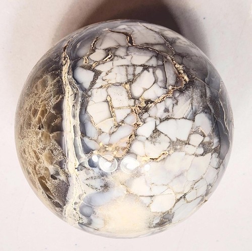 Bagdad Agate 95mm Large Sphere Home Interior Decor or Metaphysical Stone 5418 - Picture 11 of 12