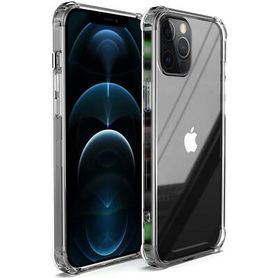 Hülle für Apple iPhone 12 Pro Max Schutzhülle Anti Shock Handy Case Clear Cover