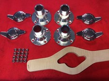 TRIUMPH SPITFIRE WIRE WHEEL CONVERSION KIT ADAPTOR HUBS SPINNERS SPINNER SAVER