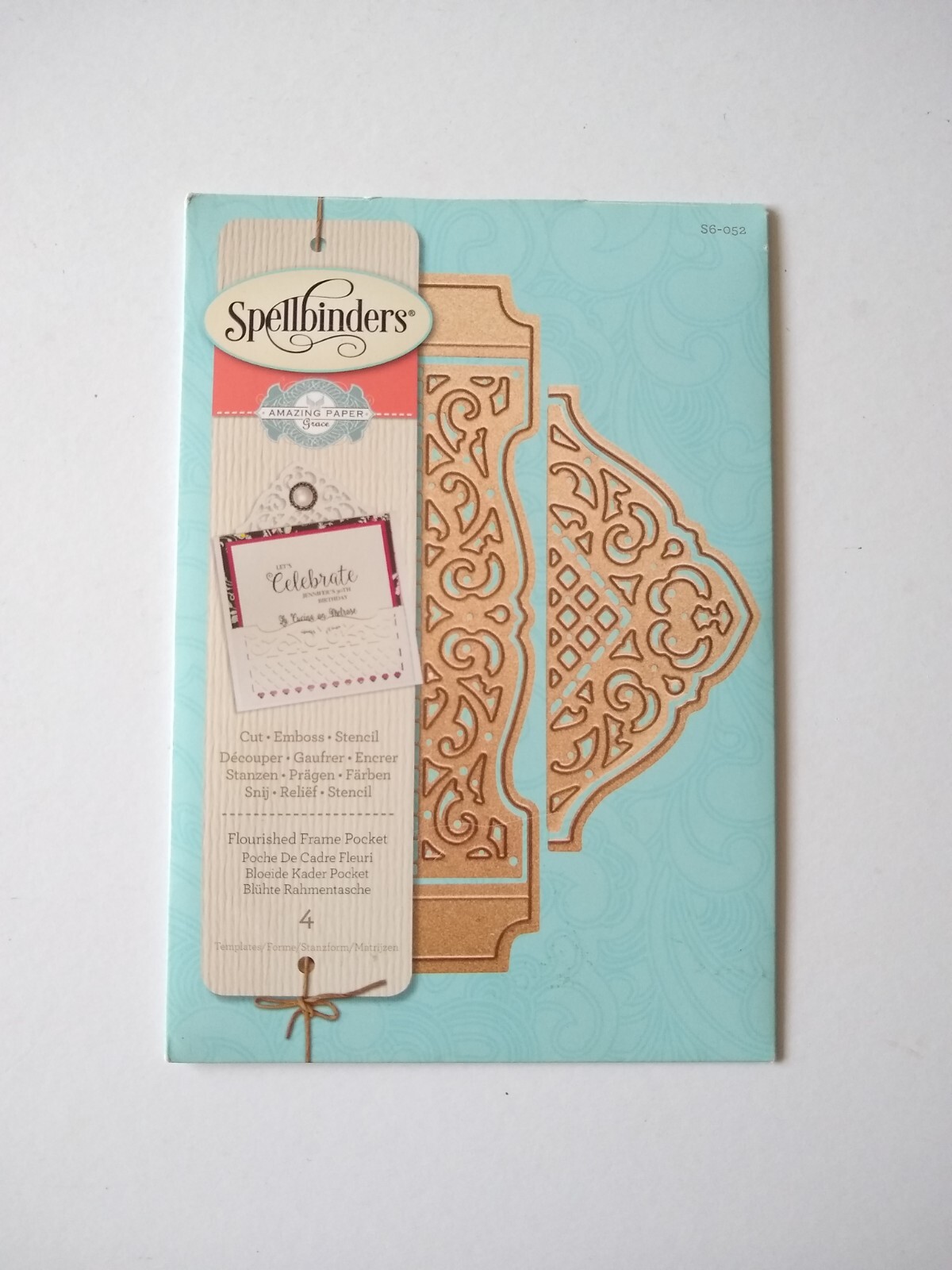 Spellbinders Die Set Flourished Frame Pocket  Amazing Paper Grace Die Set  Rare