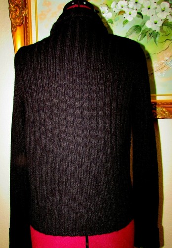 CHRISTIE BROOKS YOUTH GIRLS SZ XL (16) FULL ZIP BLACK FAUX FUR FRONT SWEATER/EUC - Picture 6 of 11