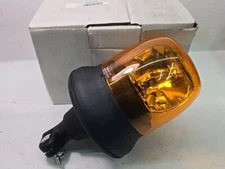 Britax B25 12v Halogen Beacon - Pole Mount Amber Flexi Plug In Base