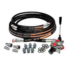 Log Splitter Kit with a Walvoil Double Acting Lever Valve, No Cylinder