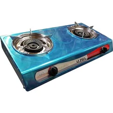Double Propane LP Cooking Stove Countertop Cooker OutDoor Camping 28,000 BTU