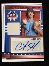 2023 USA Stars & Stripes Aidan Hayse Rookie Patch Auto RPA Game Used