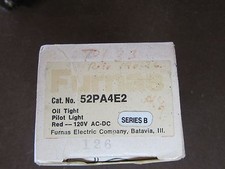 FURNAS 52PA4E2 RED PILOT LIGHT 120VAC/VDC SERIES B