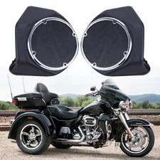 6.5" Speaker Pods Boxes Lower Vented Fairing For Harley Touring Glide 14-23 US