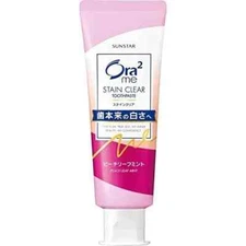 Sunstar Ora2 Me Stain Clear Toothpaste Peach Leaf Mint 130g from Japan