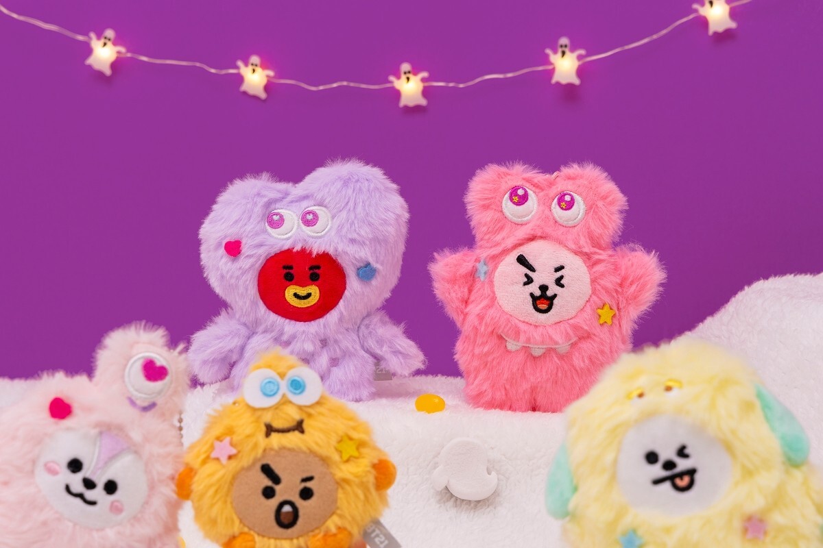 ファミリーマスコット COOKY BT21 MUSEUM BT21 5th Anniversary Chimmy Family Museum Family Mascot Set