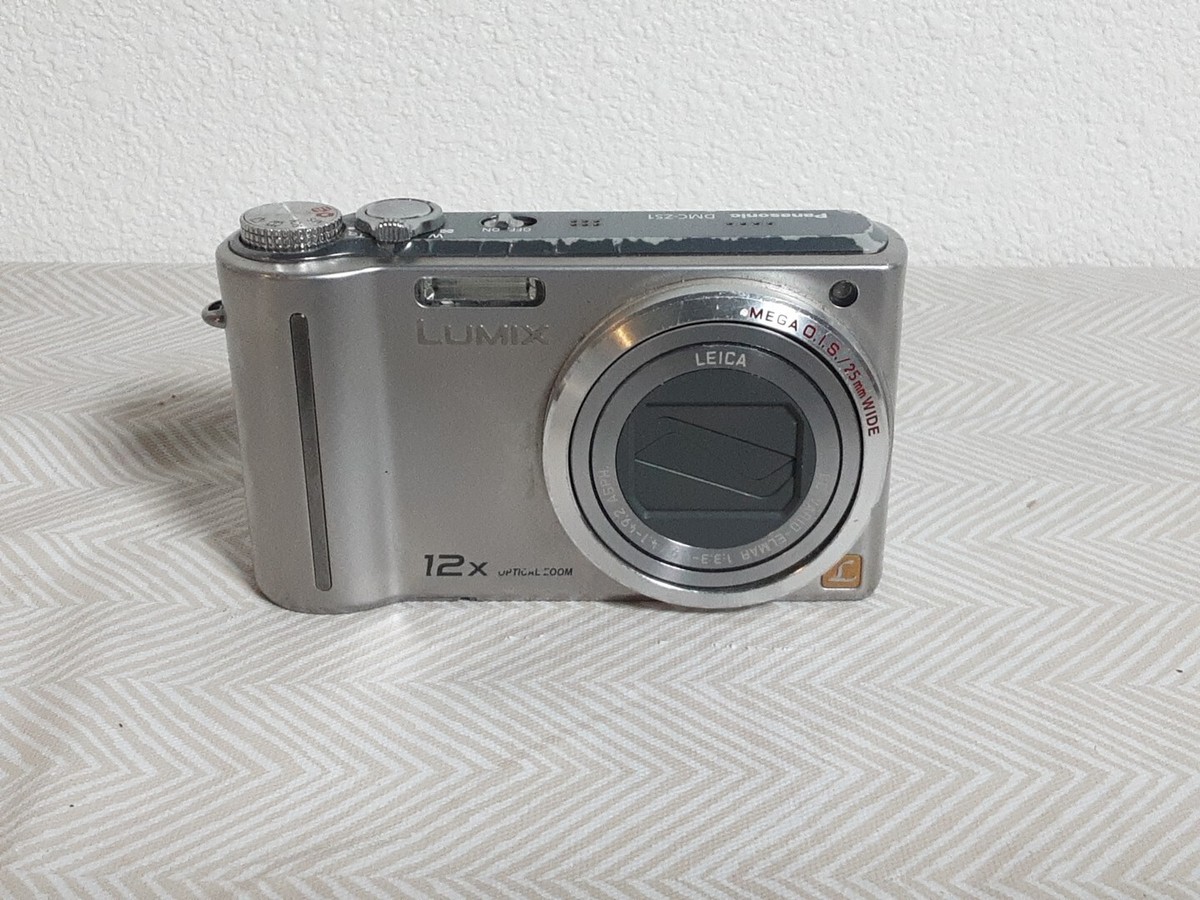 Panasonic LUMIX DMC-ZS1 10.1 MP Digital Camera - Silver Untested