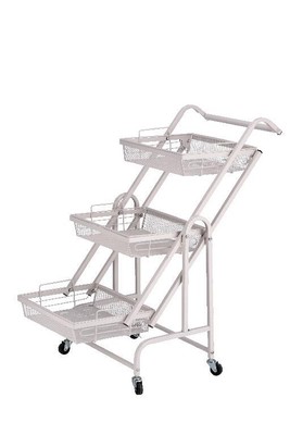 Carrello Portaverdure A 5 Piani In Legno Massello – 85x30x45 Cm, Finitura Noce E Naturale, Made In Italy