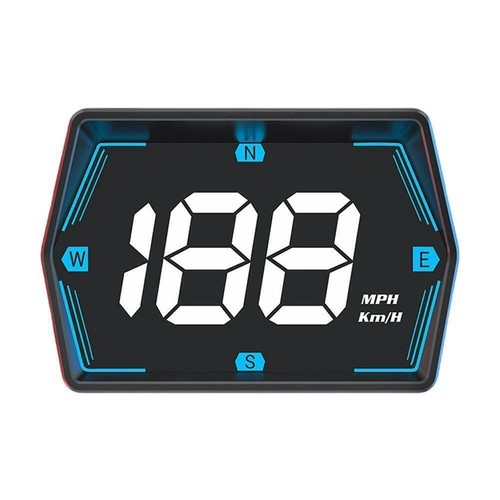 Digital Car HUD GPS Speedometer Head Up Display MPH D6C3 Alarm Compass T4A2 H6P5 - Picture 3 of 23